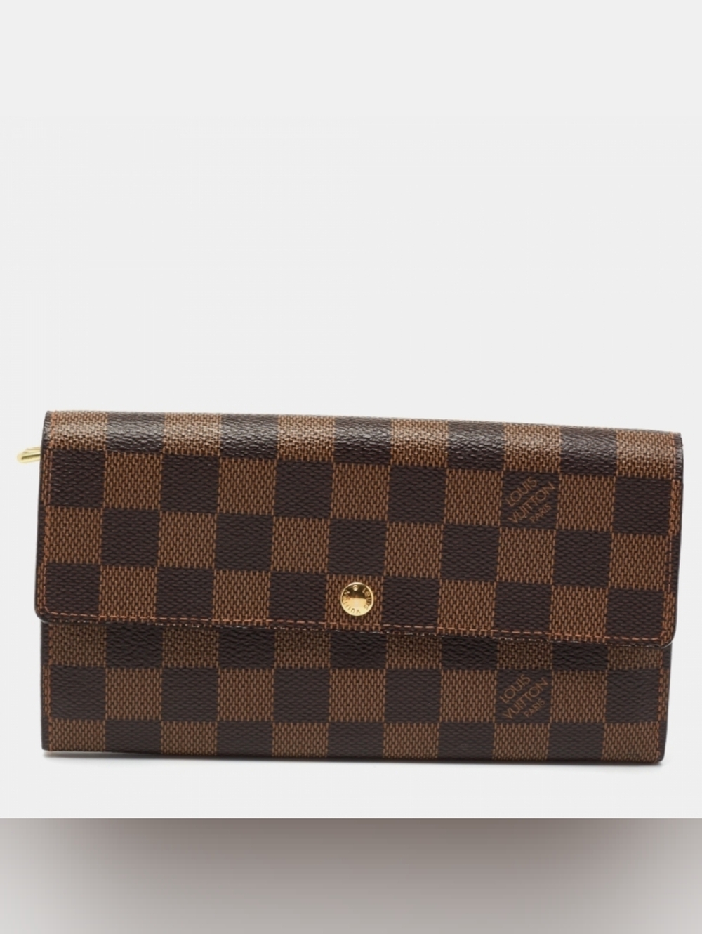 Authentic Louis Vuitton Damier Ebene Canvas Sarah Wallet GUC!